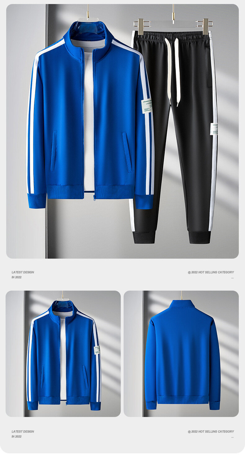 Pull et pantalon de sport décontracté pour hommes, Cardigan avec fermeture éclair, ensemble deux pièces, nouveau produit, automne 2024_voghion.com