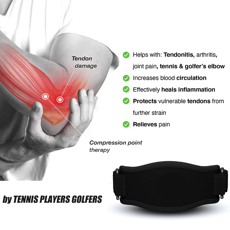 PCS Adjustable 1 Elbow Support Basketball Tennis Golf Elbow Support Strap Elbow Pads Lateral Pain Syndrome_voghion.com