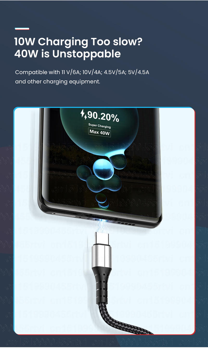 5A Schnelllade-USB-C-Kabel Huawei Datenkabel Ladegerät USB-C-Kabel Honor Xiaomi POCO X3 M3 1/2M_voghion.com