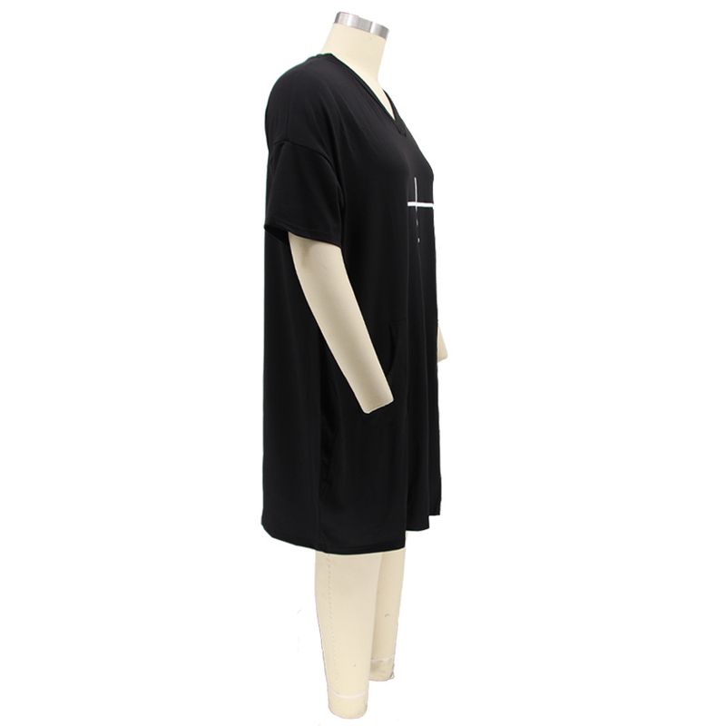 Women's Clothing Popular Independent Station Hot-selling Spring and Summer New Positioning Offset Printing Loose Large Size Dress_voghion.com