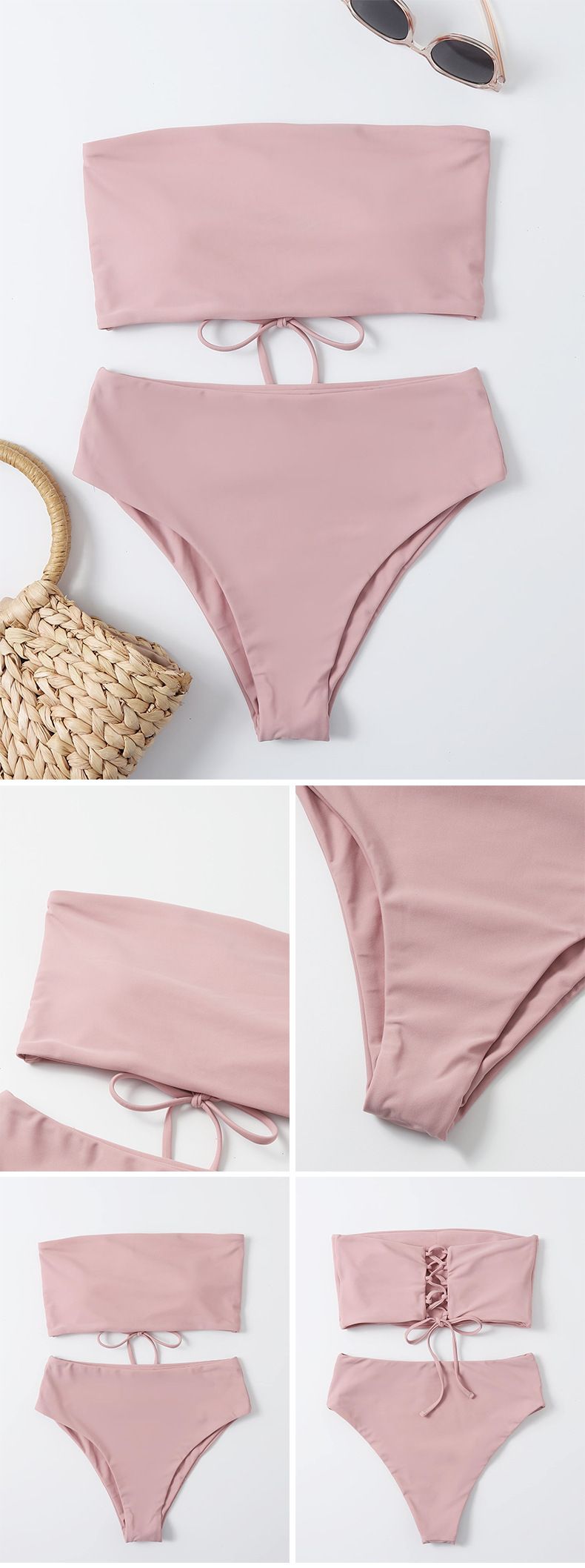 Női ruházati cső felső szexi nyomott bikini női fürdőruha_voghion.com