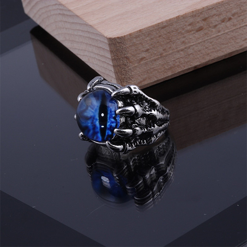 Mode Kreative Bösen blick Ringe größe einstellbar Punk offenen Ring Schmuck männer Bar Nachtclub Zubehör Geschenke_voghion.com