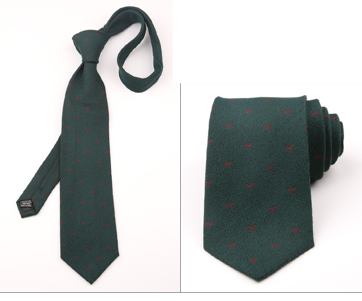 Algodão masculino misturado artesanal puro preto listrado jacquard sarja casual negócios formal casamento terno e gravata_voghion.com