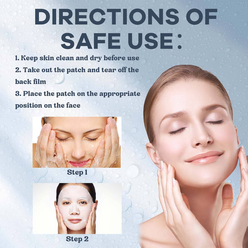 OUHOE Bio-Collagen Real Deep Mask, It Moisturizes Moisturizing Anti-Wrinkle Fade Out Fine Lines Smooth White Chun Water Skin Mask_voghion.com