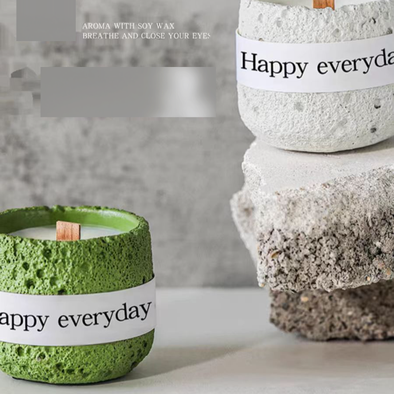 Gypsum Cup Aromatherapy Candle Niche High End Fragrance Bedroom Long Lasting Aromatherapy Gift Box Aromatherapy Candle_voghion.com