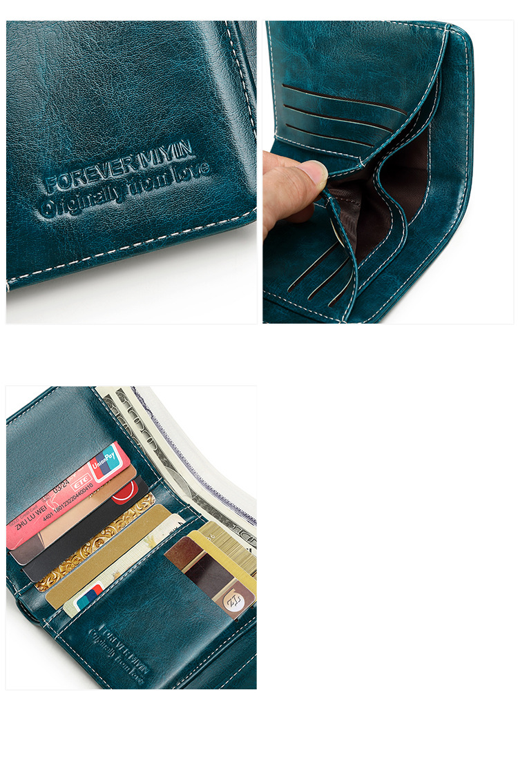 Women's Wallet & Men's Wallet Rfid Anti-theft Brush Ladies Wallet Zipper Wallet Coin Purse Lock Short Wallet_voghion.com