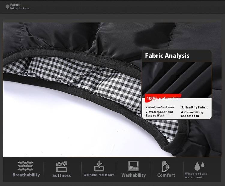 Gilet invernale imbottito da uomo con collo alto, giacca trapuntata leggera senza maniche per abbigliamento casual, taglie forti disponibili (nero/rosso/blu navy/verde/kaki)_voghion.com