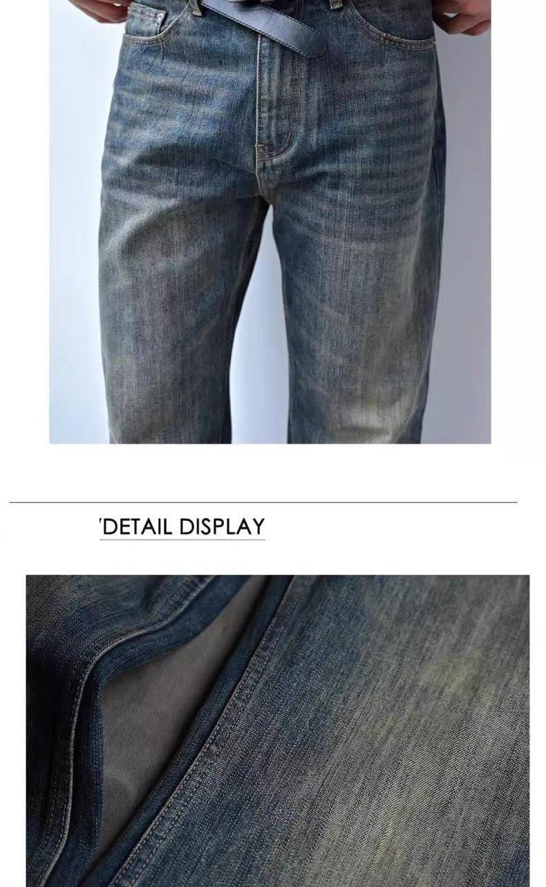 Vintage Flared Jeans For Women - High Waist Stretchy Slim Fit Bootcut Denim Pants With Retro Distressed Look_voghion.com