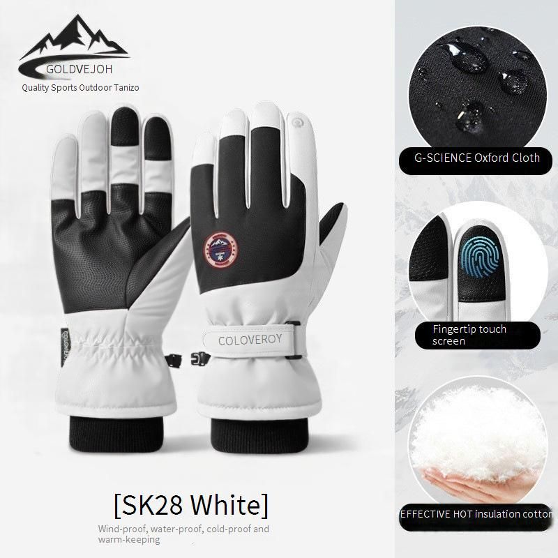 Winter-Skihandschuhe für Damen und Herren – Touchscreen-kompatibel, wasserdicht, winddicht, wärmeisoliert, rutschfester Griff zum Snowboarden und Radfahren_voghion.com