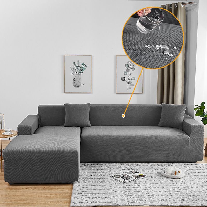 Waterdichte, dikke, vier seizoenen all-inclusive elastische bankhoes, universele volledig bedekkende chaise longue wafel bankhoes_voghion.com
