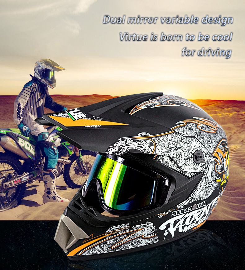 Casco eléctrico de cross country para playa, para descenso de montaña, casco integral para niños y adolescentes, casco de kart_voghion.com