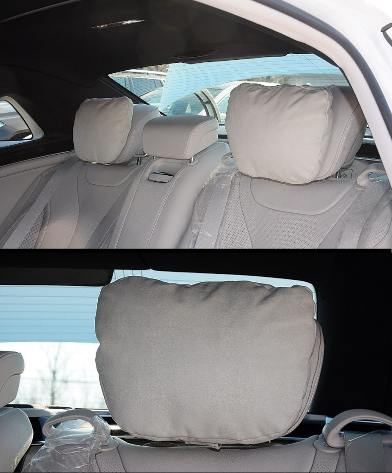 Car Headrest Neck Support Seat Soft Universal Adjustable Car Neck Pillow Waist pillow_voghion.com
