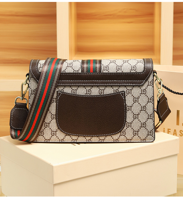 Borsa 2023 nuova borsa tendenza moda piccola folla stampa retrò piccola borsa quadrata borsa a tracolla Messenger di alto livello_voghion.com