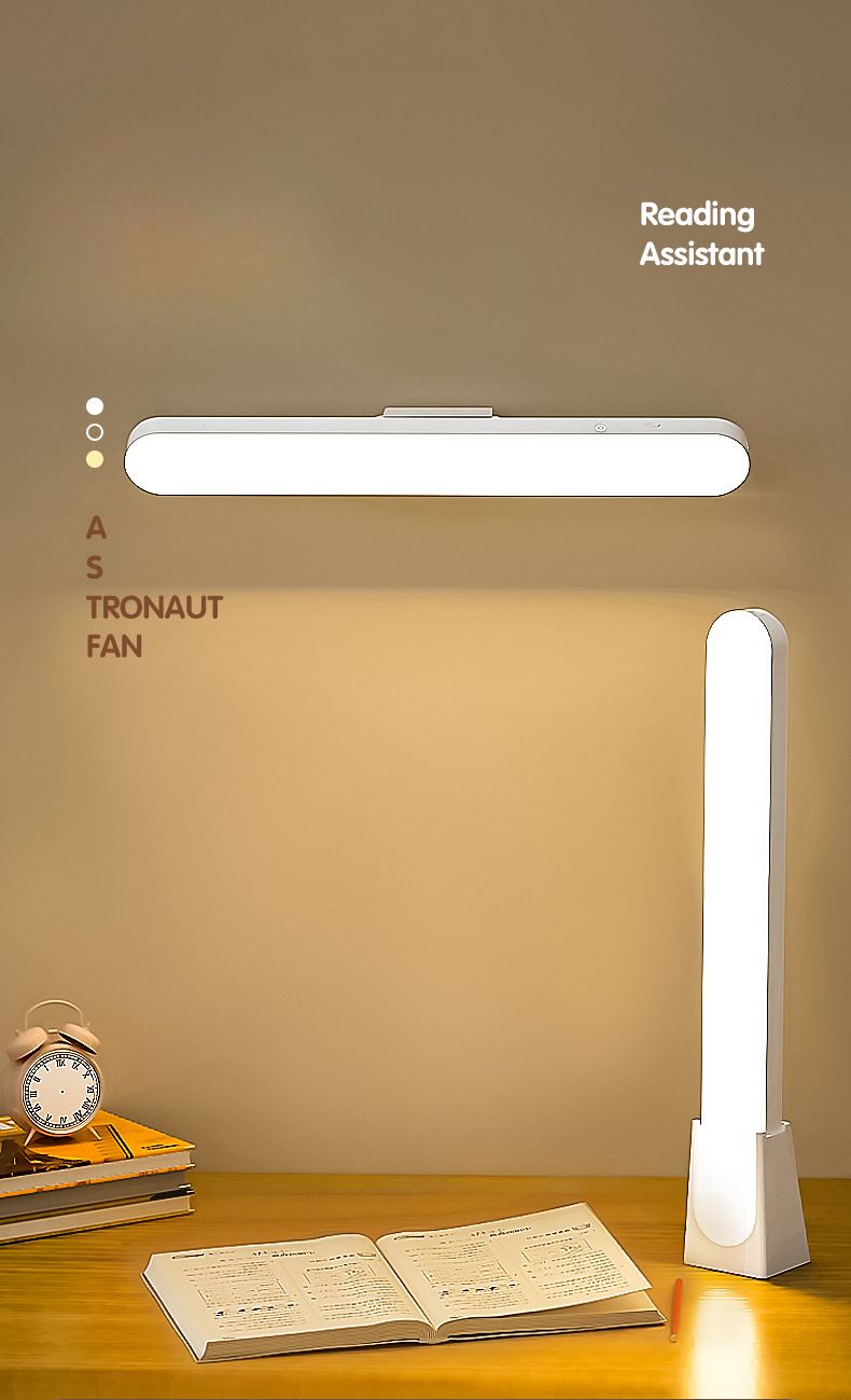 LED Cool Dormitory Student Study Desk Eye Protection Lamp Magnetic Adsorption Rechargeable Night Light_voghion.com