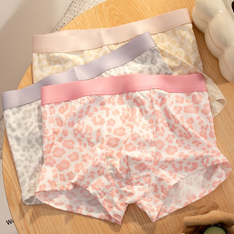 Men's Underwear Ice Silk Breathable Summer Comfortable Sexy Boys' Personality Silky Mesh Boxer Briefs_voghion.com
