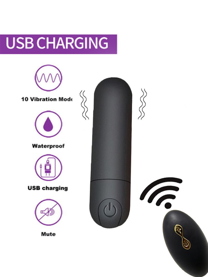 Mini vibratore indossabile a forma di proiettile, mutandine da donna con telecomando, giocattolo sessuale vibrante per adulti per donne e_voghion.com