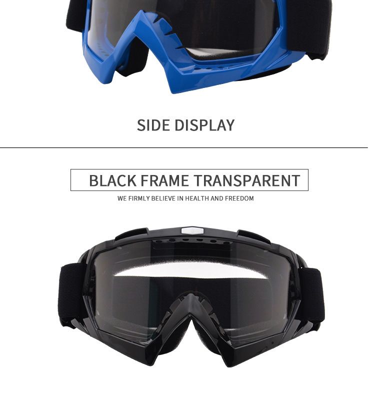 Cycling Eyewear Motorcycle Goggles Outdoor Motorcycle Goggles Cross-country Goggles Helmet Glasses Single-layer Ski Goggles Riding Glasses_voghion.com