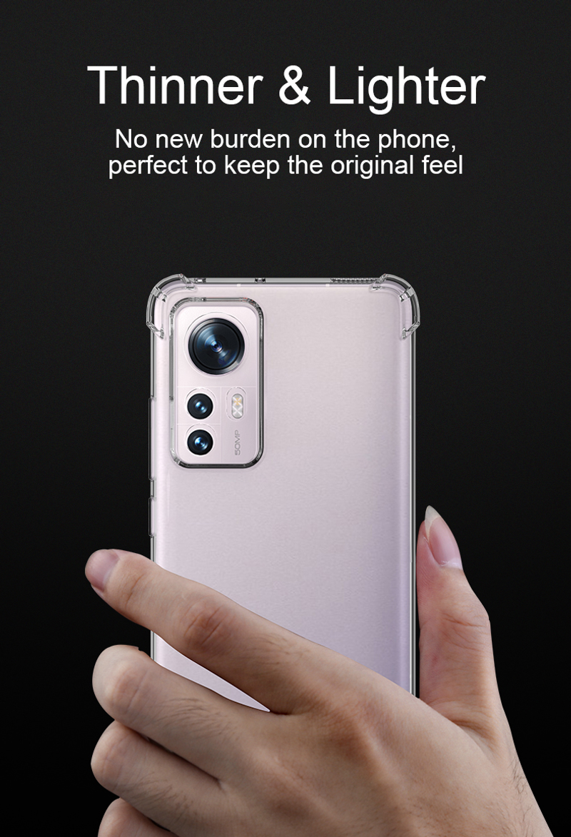 Triecienizturīgs silikona mīkstais korpuss Xiaomi Mi 12 11 Note 10 9 8 Lite 12X 11T 11i 10T 9T Pro Ultra Thin_voghion.com