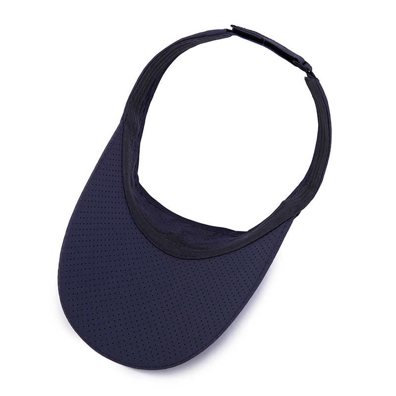 Summer Breathable Sun Hats Men Women Adjustable Visor UV Protection Empty Top Hat Solid Sports Tennis Golf Running_voghion.com