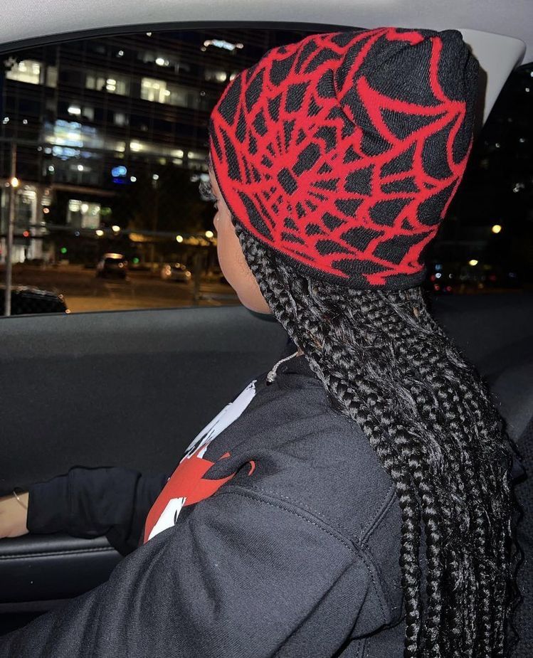 Gestrickte Beanie-Mütze mit Spinnennetz-Jacquard-Muster, warme, mit Fleece gefütterte Totenkopfmütze für den Winter, trendiges Unisex-Accessoire für kaltes Wetter, Windkühlmütze_voghion.com