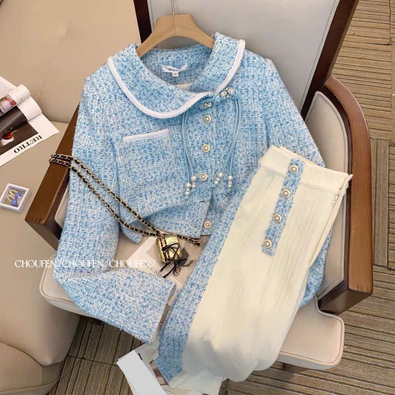 Abito da donna per donna in primavera e autunno 2023 Nuovo stile Temperamento di fascia alta Celebrità Tempo libero Abito a due pezzi_voghion.com