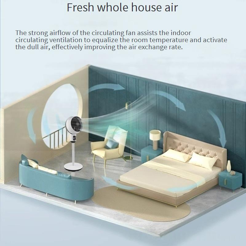 Air Circulator Fan - Remote Control Standing & Desk Fan With Timer For Home Use_voghion.com