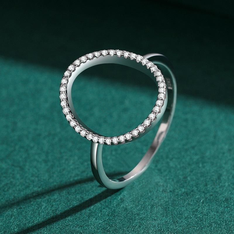 Tancise Classic Zircon Bague en argent pour femme Bijoux Promesse de mariage Cadeau de fête_voghion.com