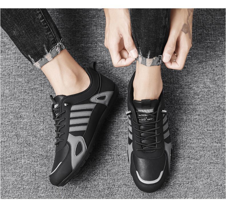 Slip-On Men's Autumn 2025 New Waterproof Non-Slip Sports Running Casual Black Work Safety Shoes For Men_voghion.com
