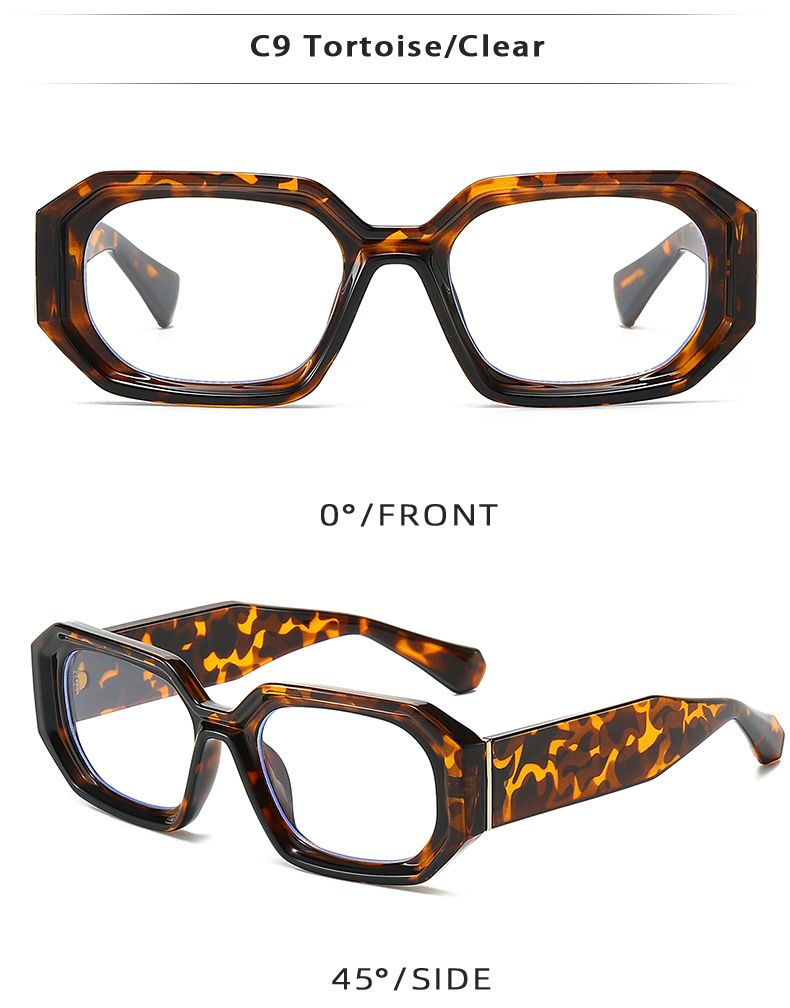 Herren-Sonnenbrillen, kleiner Rahmen, Sonnenbrillen für Männer und Frauen mit UV-Schutz, High-End-Beige, polygonal, Anti-Blaulicht_voghion.com
