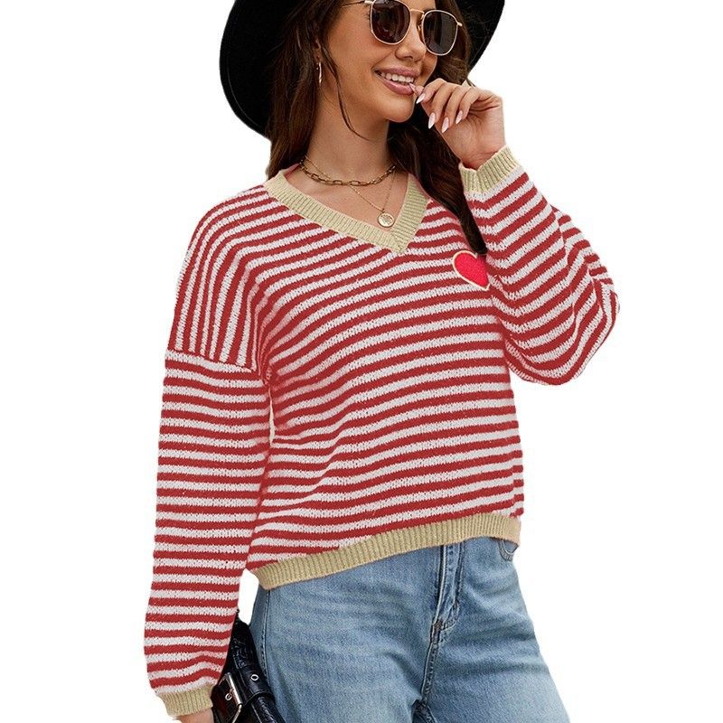 Maglione lavorato a maglia a maniche lunghe con scollo rotondo e jacquard in stile ragno nero per Halloween_voghion.com