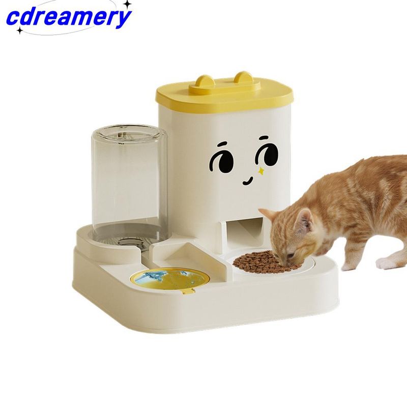2-in-1 automatische voerbak voor honden en katten, grote waterdispenser, voerbak, huisdierbenodigdheden voor honden en katten_voghion.com