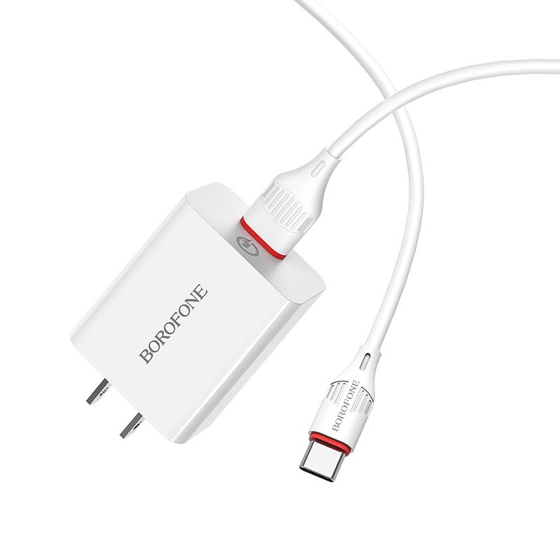 Set de cablare Android BA21 pentru festivaluri de muzică Cap de încărcare standard american Încărcător TYPE-C cu un singur port QC3.0_voghion.com