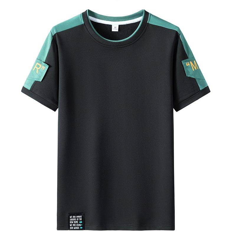 Felpa girocollo da uomo, autunno e inverno, abbinata ai colori, ampia, a maniche lunghe, versatile, per studenti_voghion.com