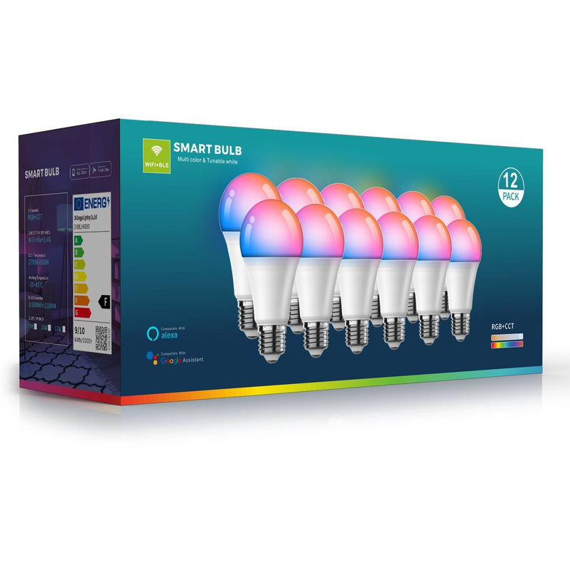 Miglioramento della casa Lampadina LED Bluetooth WIFI Smart Illuminazione dell'atmosfera Scena confortevole e rilassante Regolazione gratuita Lingua intelligente_voghion.com