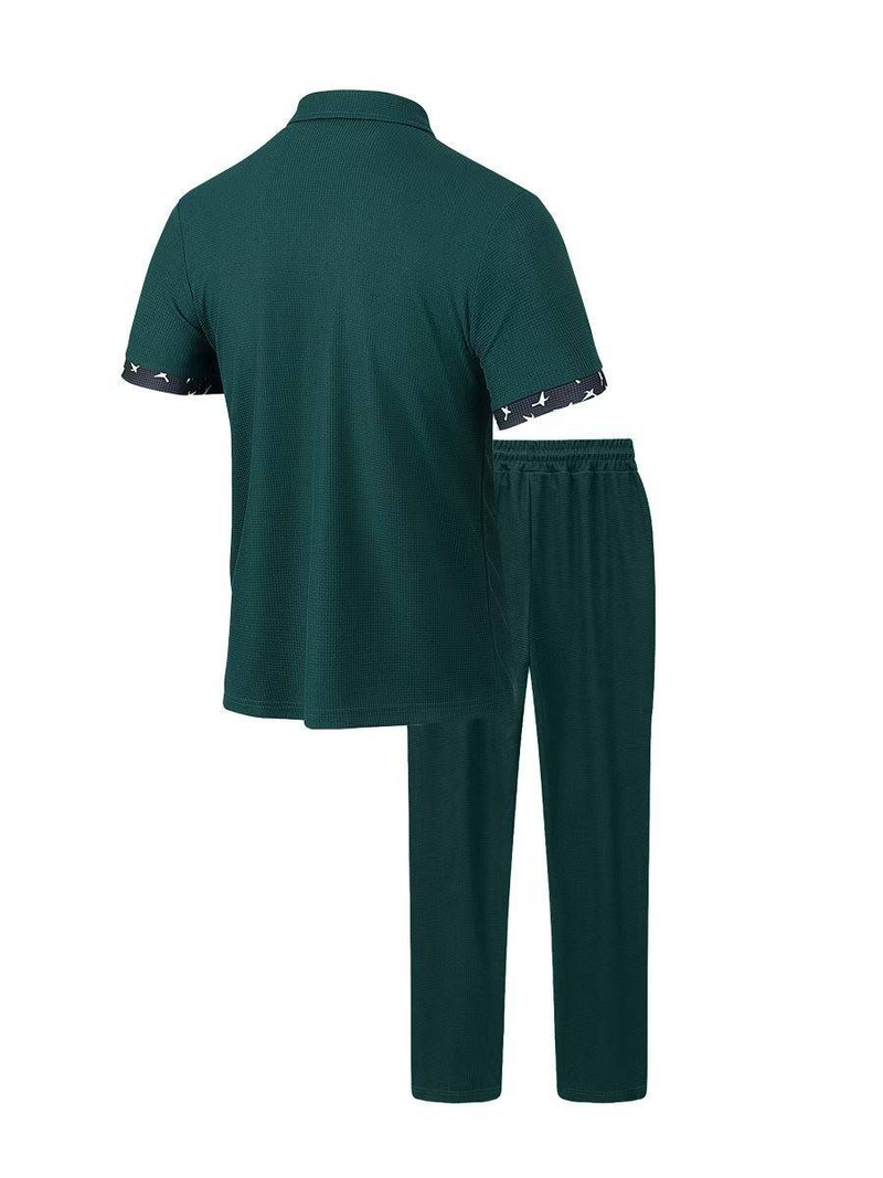 Summer Men's New Short-sleeved Trousers Two-piece Sports Fashion Leisure Suit_voghion.com