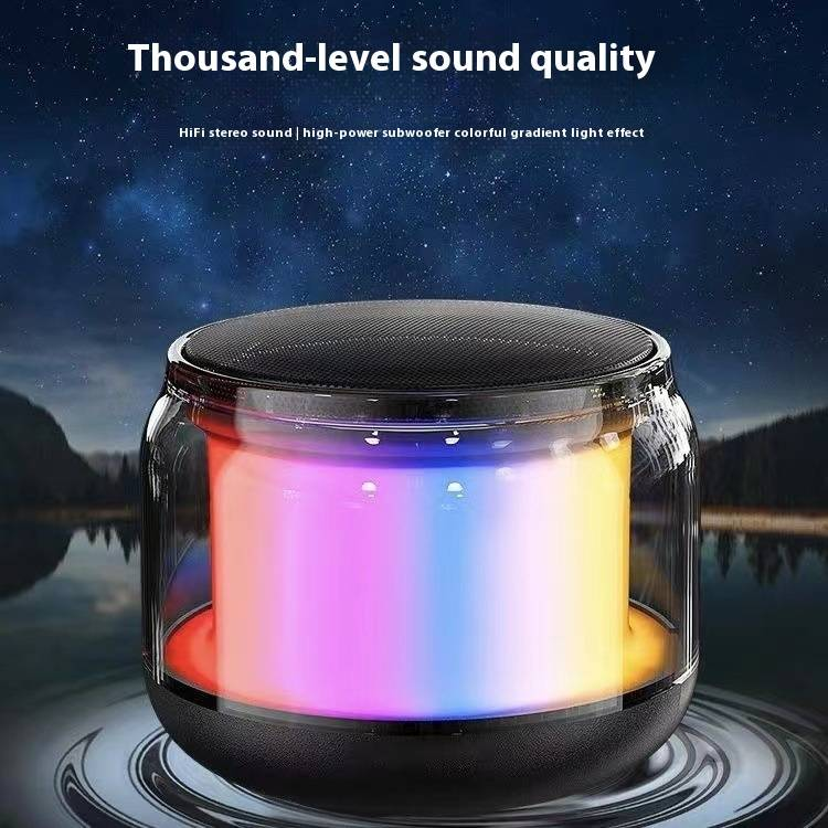 RGB Işıklı S500 Bluetooth Hoparlör - TF Kart Yuvalı Taşınabilir Kablosuz Hoparlör, Ev ve Dış Mekan Kullanımı İçin Bas Güçlendirme_voghion.com