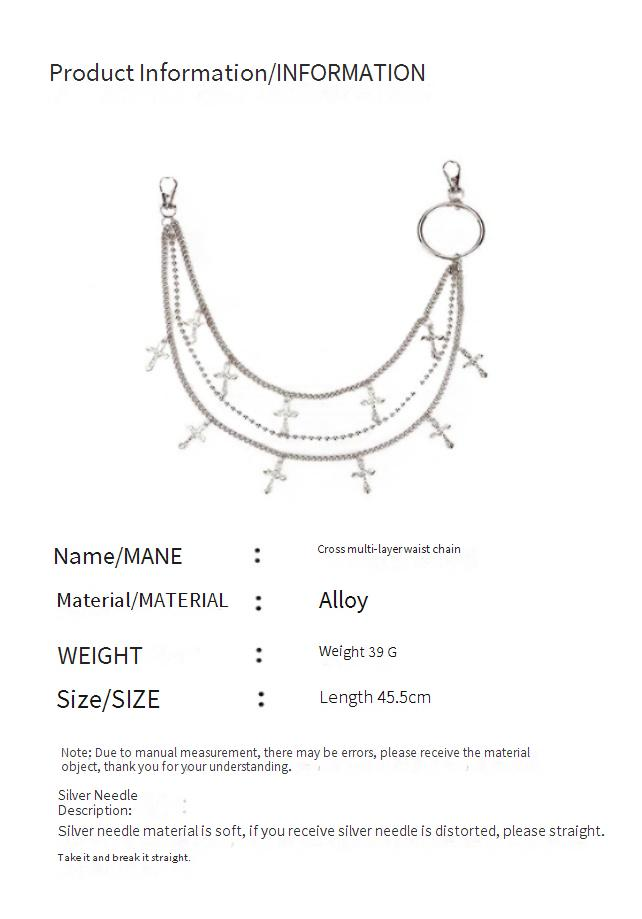 Übergroße Punkketten – Unisex-Hip-Hop-Taillenschmuck mit Schlossdetail, Streetwear-Accessoires für Hosen_voghion.com