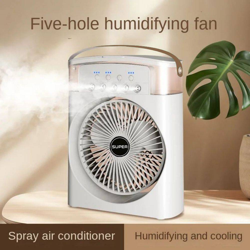 New 3-in-1 Fan, Air Conditioner, Mini Home Air Cooler, LED Night Light, Portable Humidifier, Air Conditioning Fan, Office And Ho_voghion.com