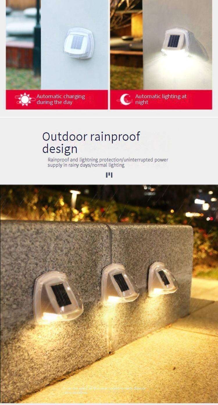 Solar Powered Outdoor Wall Light, 8 LED Waterproof Garden Decoration Light For Patio, Yard, Balcony, Auto On/Off With Motion Sensor_voghion.com