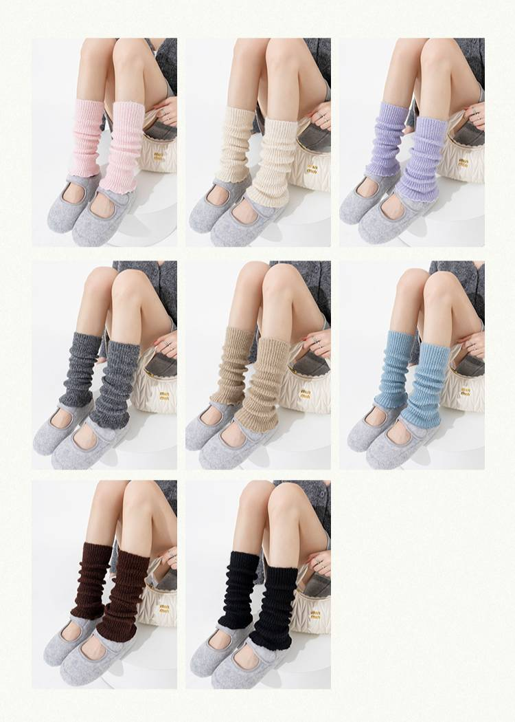 Scaldamuscoli, stivali, calzini di cotone alla moda per donne, autunno e inverno, calzini di lana spessi e caldi, pizzo con funghi, stivali da neve, calzini al polpaccio, scaldamuscoli_voghion.com