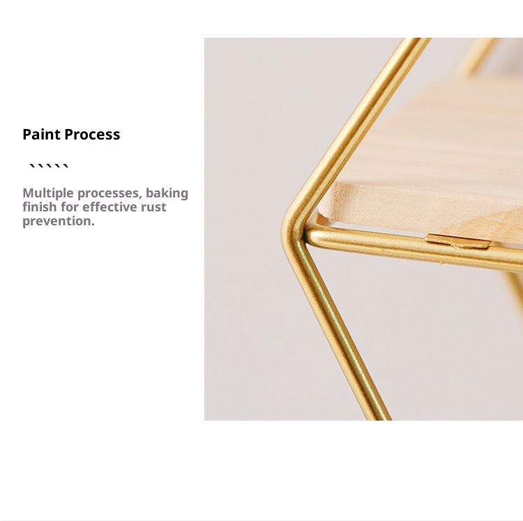 Scandinavian Iron Wall Shelf – No-Drill Storage For Wardrobe, Bathroom & Living Room (Set Of 2)_voghion.com