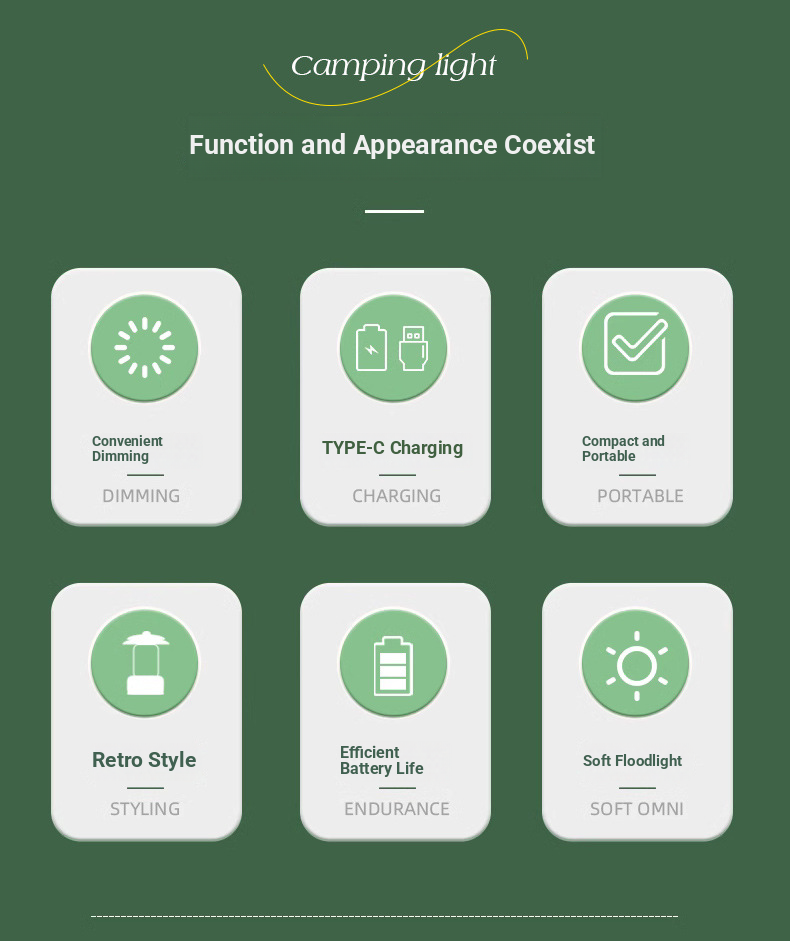 New Outdoor Retro Solar Portable Camping Light Charging Desk Lamp Decorative Ambient Light Emergency Light_voghion.com