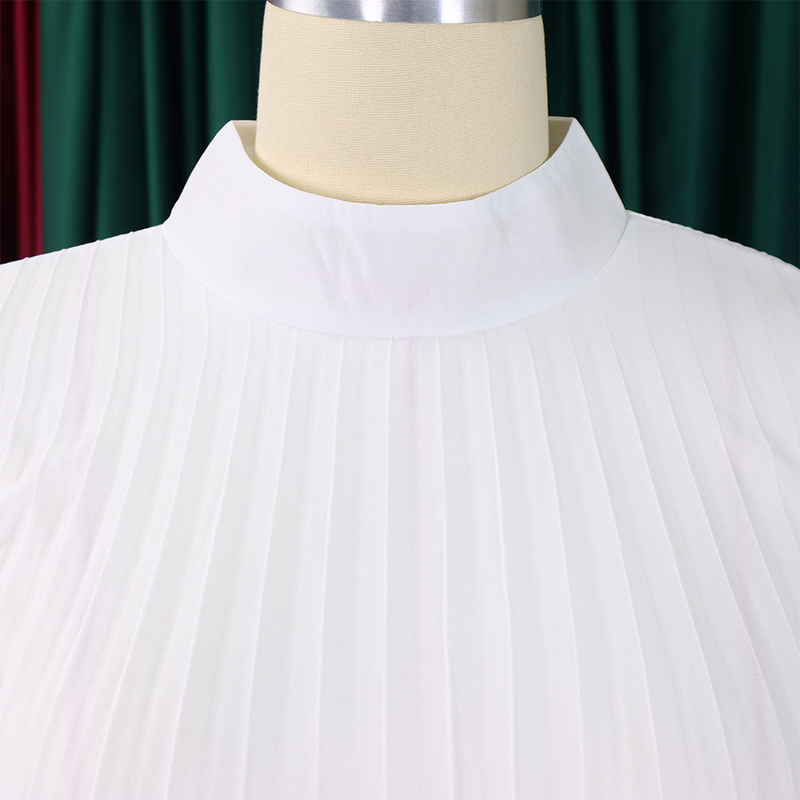 Damska sukienka z szyfonu z nadrukiem w stylu Temperament Fashion, z peleryną i rękawami w kształcie nietoperza, w dużym rozmiarze_voghion.com