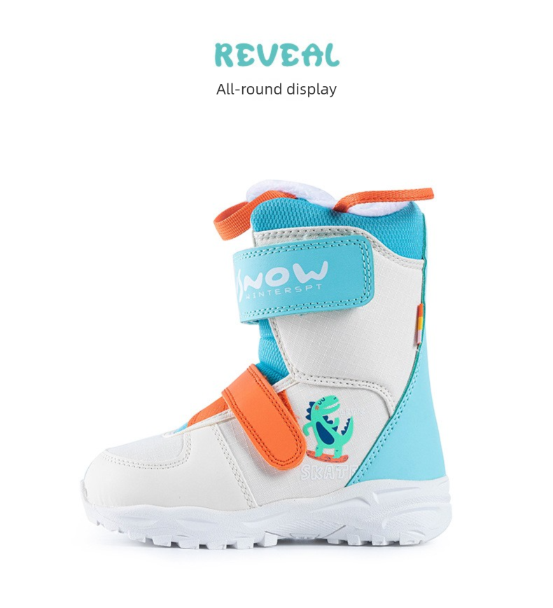 2025 New Children's Equipment Snowboard Shoes Boots All-Terrain Figure Ski Gear Single E18_voghion.com