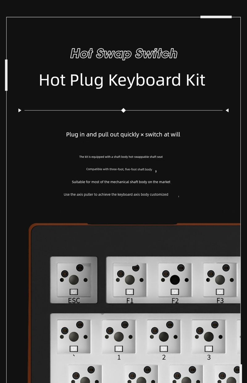 Goedkope Donkey A3 Aangepaste Kit Nical Toetsenbord Pakking Structuur Drie-Modus Draadloze RGB Lamp Hot Plug 75% Kolom_voghion.com