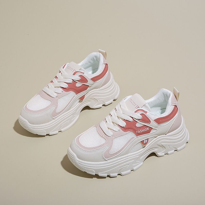 Ins versione coreana nuovo papà per le donne autunno studente sport corsa scarpe casual con suola spessa e aumentato_voghion.com