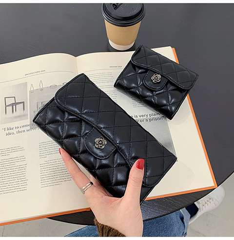 Damen Geldbörse Clutch Ledertasche Münzbörse Kreditkartenhalter_voghion.com