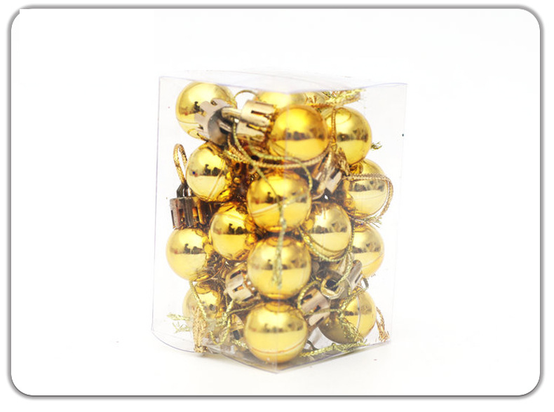 Christmas tree decoration Christmas ball barrel package colored ball 2cm bright ball electroplated ball_voghion.com