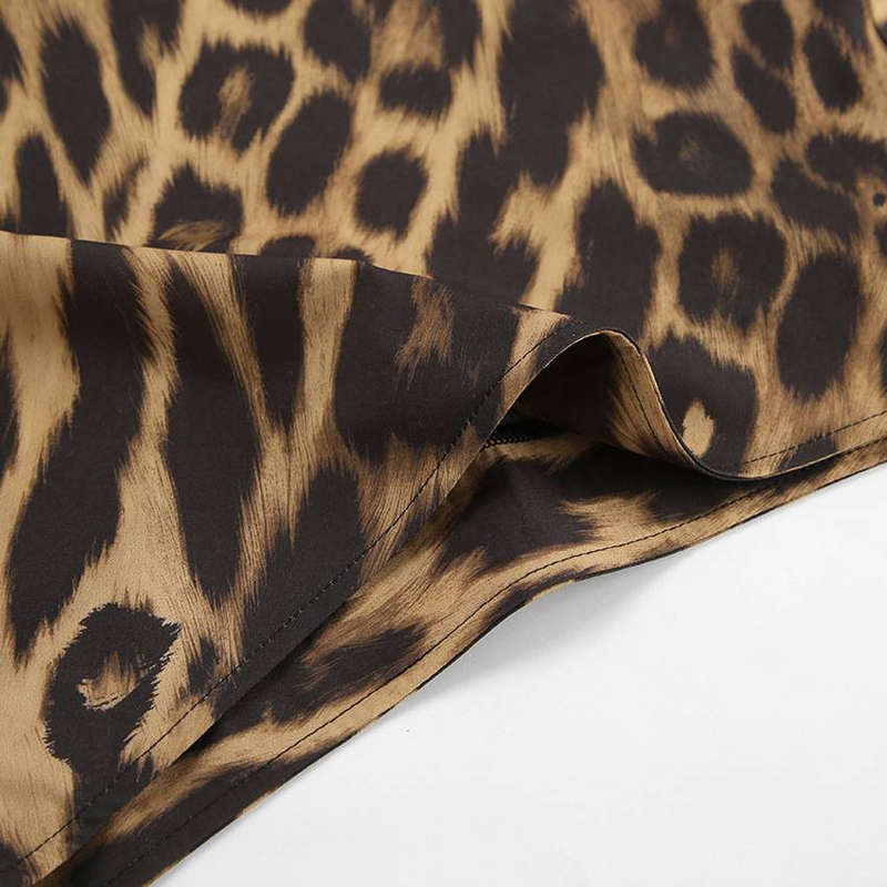 Gonna midi con stampa leopardata 2024, gonne lunghe a vita alta per donna, gonna in raso vintage da strada, gonne estive eleganti da donna_voghion.com