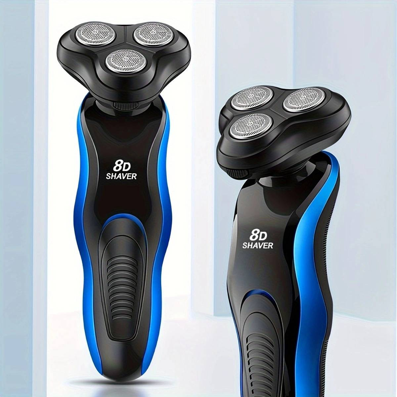 Shaver Male 8D Three-in-one Electric Razor Men Face Shaver Beard USB Full-body Wash Beard Knife Rechargeable Razor Trimmer_voghion.com